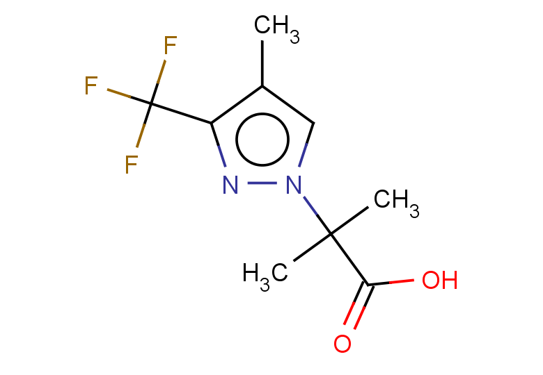 2-methyl-2-[4-methyl-3-(trifluoromethyl)-1H-pyrazol-1-yl]propanoic acid