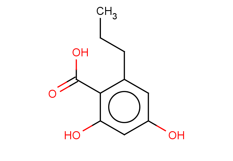 2,4-dihydroxy-6-propylbenzoic acid