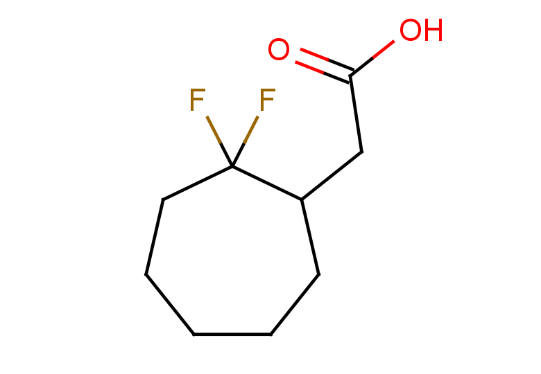2-(2,2-difluorocycloheptyl)acetic acid