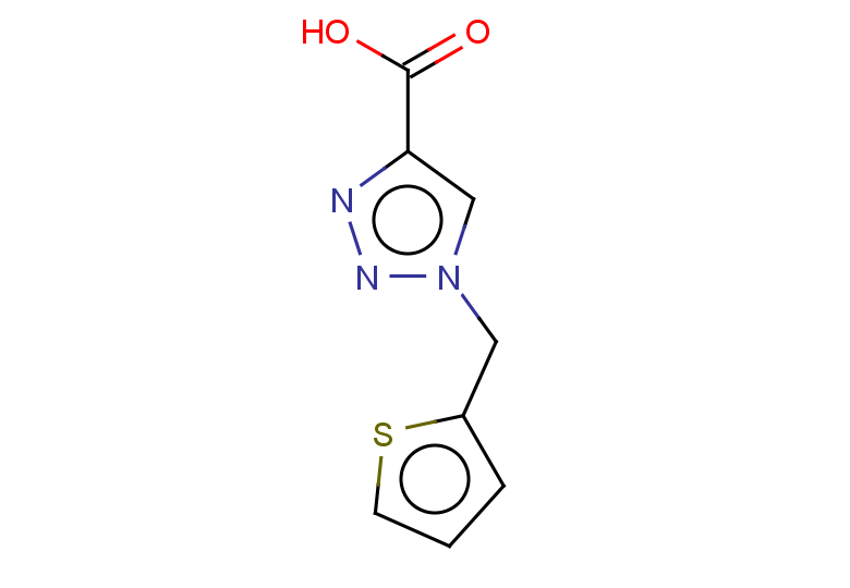 1-(thiophen-2-ylmethyl)-1H-1,2,3-triazole-4-carboxylic acid