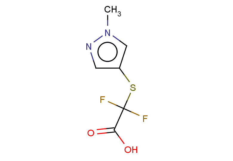 2,2-difluoro-2-[(1-methyl-1H-pyrazol-4-yl)sulfanyl]acetic acid