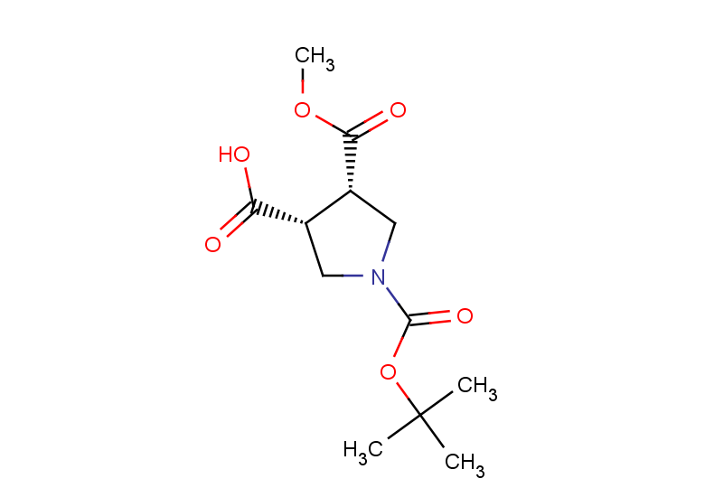 rac-(3R,4S)-1-[(tert-butoxy)carbonyl]-4-(methoxycarbonyl)pyrrolidine-3-carboxylic acid, cis