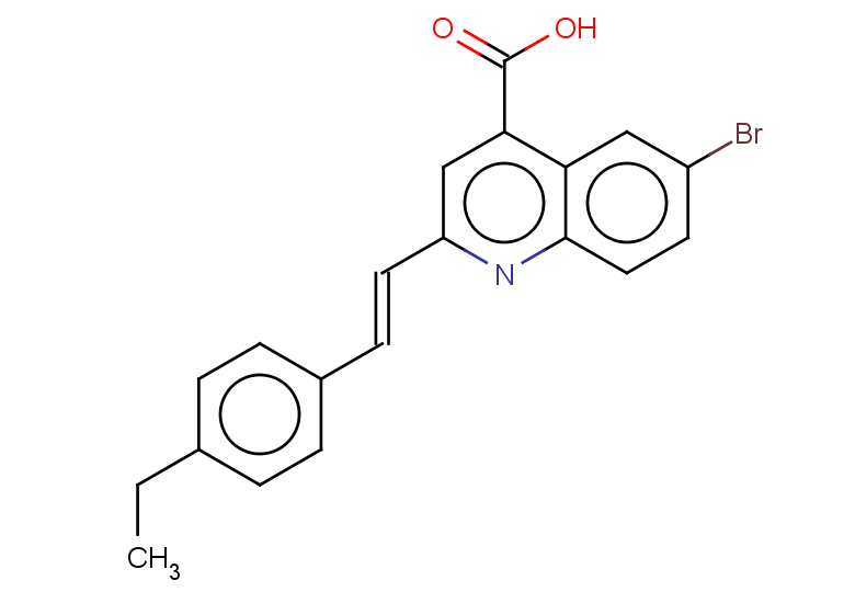 6-bromo-2-[(E)-2-(4-ethylphenyl)ethenyl]quinoline-4-carboxylic acid