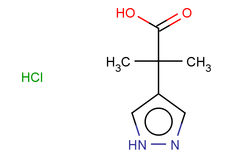 2-methyl-2-(1H-pyrazol-4-yl)propanoic acid hydrochloride