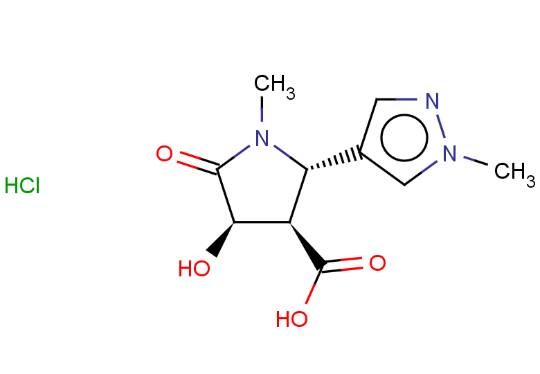 rac-(2R,3S,4S)-4-hydroxy-1-methyl-2-(1-methyl-1H-pyrazol-4-yl)-5-oxopyrrolidine-3-carboxylic acid hydrochloride