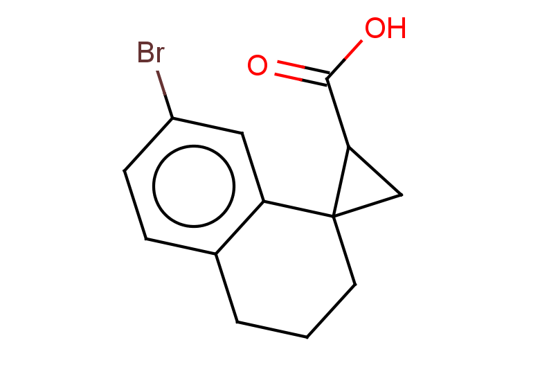 7'-bromo-3',4'-dihydro-2'H-spiro[cyclopropane-1,1'-naphthalene]-3-carboxylic acid
