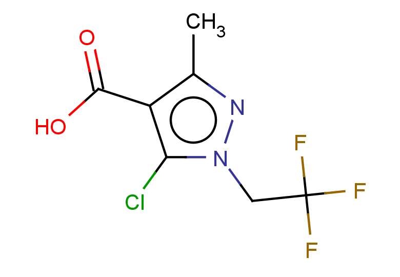5-chloro-3-methyl-1-(2,2,2-trifluoroethyl)-1H-pyrazole-4-carboxylic acid