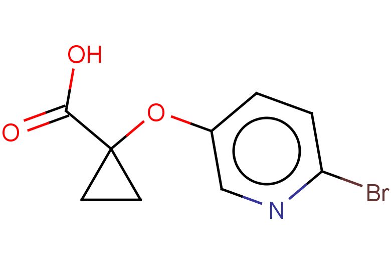 1-[(6-bromopyridin-3-yl)oxy]cyclopropane-1-carboxylic acid