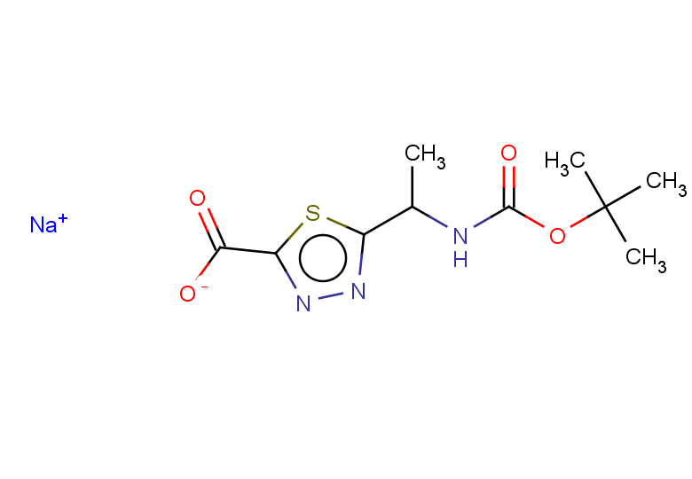 sodium 5-(1-{[(tert-butoxy)carbonyl]amino}ethyl)-1,3,4-thiadiazole-2-carboxylate