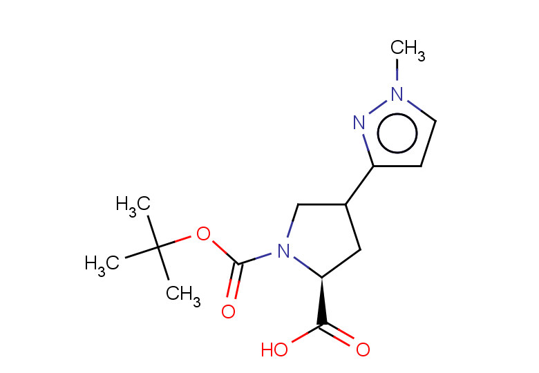 (2S)-1-[(tert-butoxy)carbonyl]-4-(1-methyl-1H-pyrazol-3-yl)pyrrolidine-2-carboxylic acid