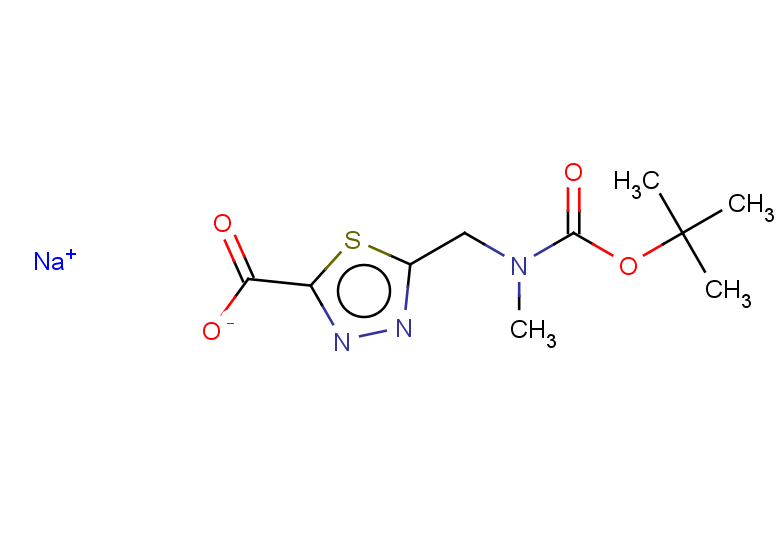 sodium 5-({[(tert-butoxy)carbonyl](methyl)amino}methyl)-1,3,4-thiadiazole-2-carboxylate