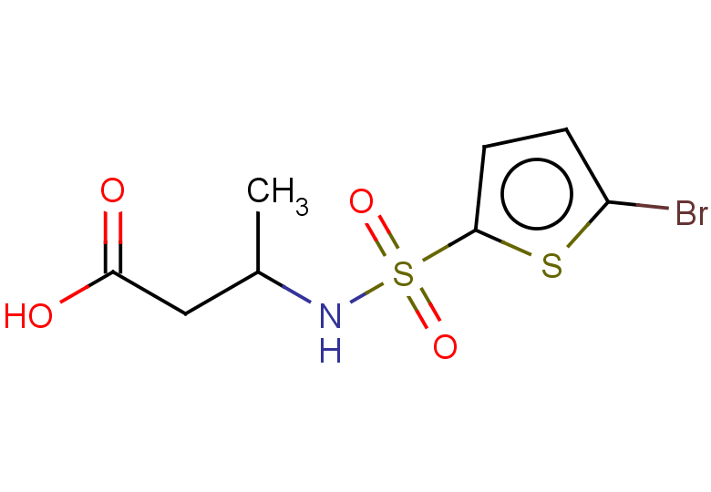3-(5-bromothiophene-2-sulfonamido)butanoic acid