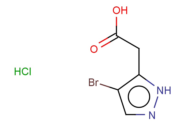 2-(4-bromo-1H-pyrazol-5-yl)acetic acid hydrochloride