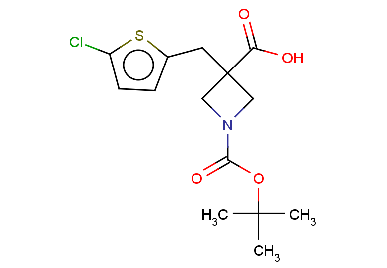1-[(tert-butoxy)carbonyl]-3-[(5-chlorothiophen-2-yl)methyl]azetidine-3-carboxylic acid