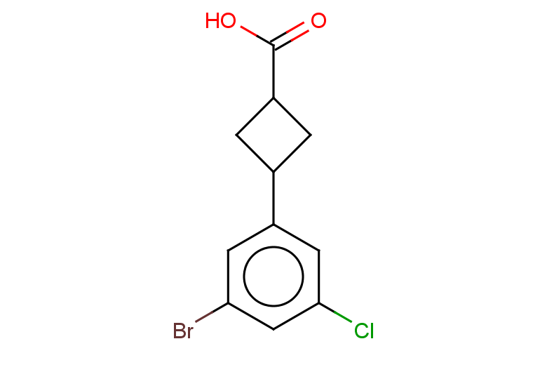 3-(3-bromo-5-chlorophenyl)cyclobutane-1-carboxylic acid