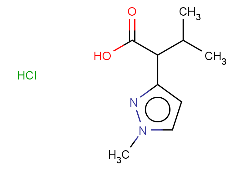 3-methyl-2-(1-methyl-1H-pyrazol-3-yl)butanoic acid hydrochloride