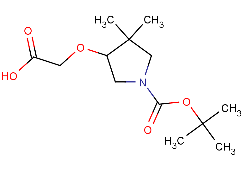 2-({1-[(tert-butoxy)carbonyl]-4,4-dimethylpyrrolidin-3-yl}oxy)acetic acid