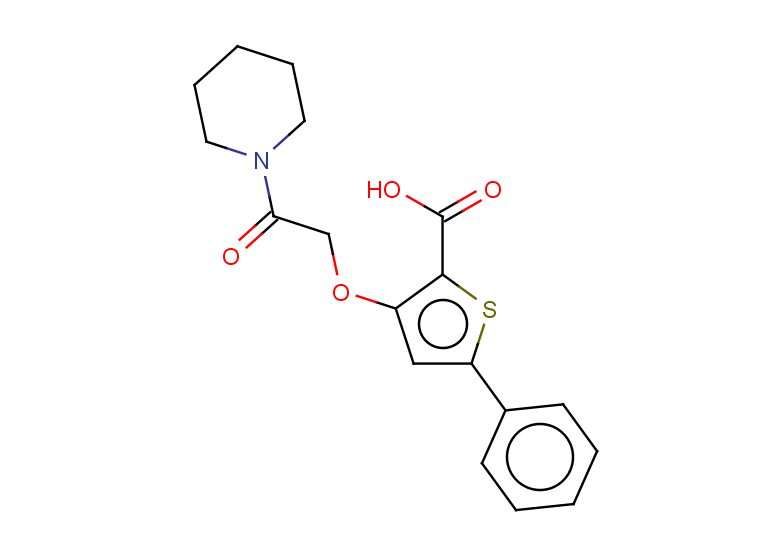 3-[2-oxo-2-(piperidin-1-yl)ethoxy]-5-phenylthiophene-2-carboxylic acid