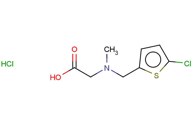 2-{[(5-chlorothiophen-2-yl)methyl](methyl)amino}acetic acid hydrochloride
