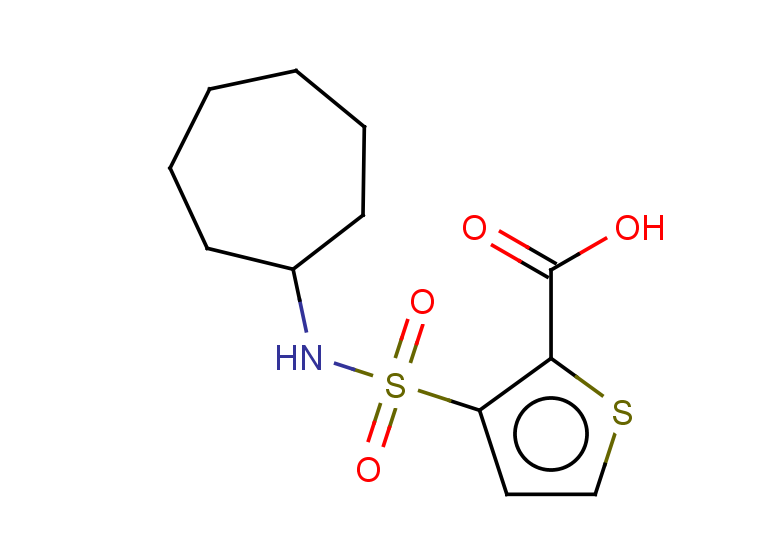 3-(cycloheptylsulfamoyl)thiophene-2-carboxylic acid