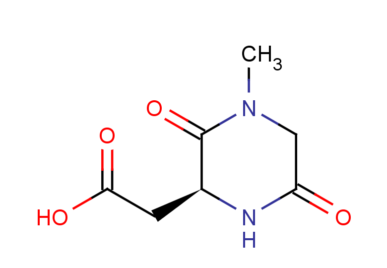 2-[(2S)-4-methyl-3,6-dioxopiperazin-2-yl]acetic acid