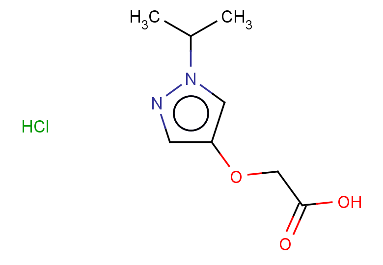 2-{[1-(propan-2-yl)-1H-pyrazol-4-yl]oxy}acetic acid hydrochloride