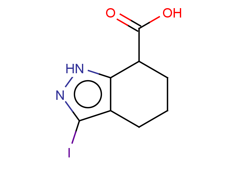 3-iodo-4,5,6,7-tetrahydro-1H-indazole-7-carboxylic acid