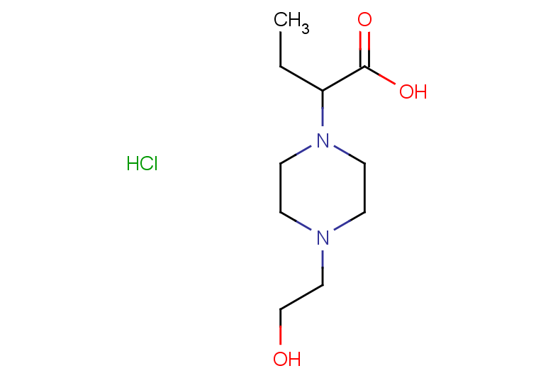 2-[4-(2-hydroxyethyl)piperazin-1-yl]butanoic acid hydrochloride