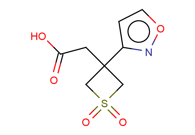 2-[3-(1,2-oxazol-3-yl)-1,1-dioxo-1lambda6-thietan-3-yl]acetic acid