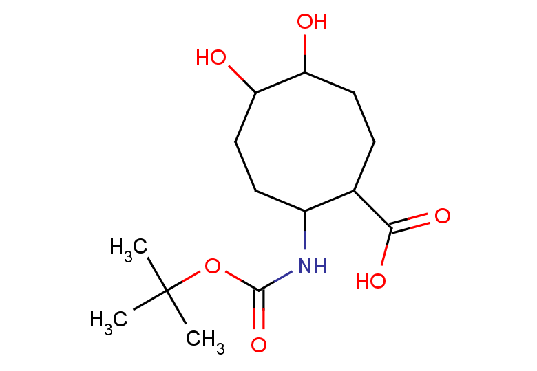 2-{[(tert-butoxy)carbonyl]amino}-5,6-dihydroxycyclooctane-1-carboxylic acid