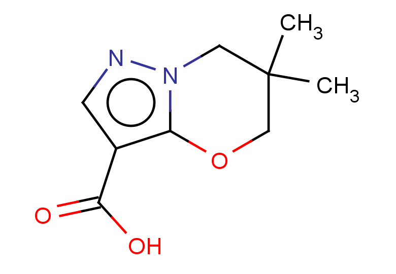 6,6-dimethyl-5H,6H,7H-pyrazolo[3,2-b][1,3]oxazine-3-carboxylic acid