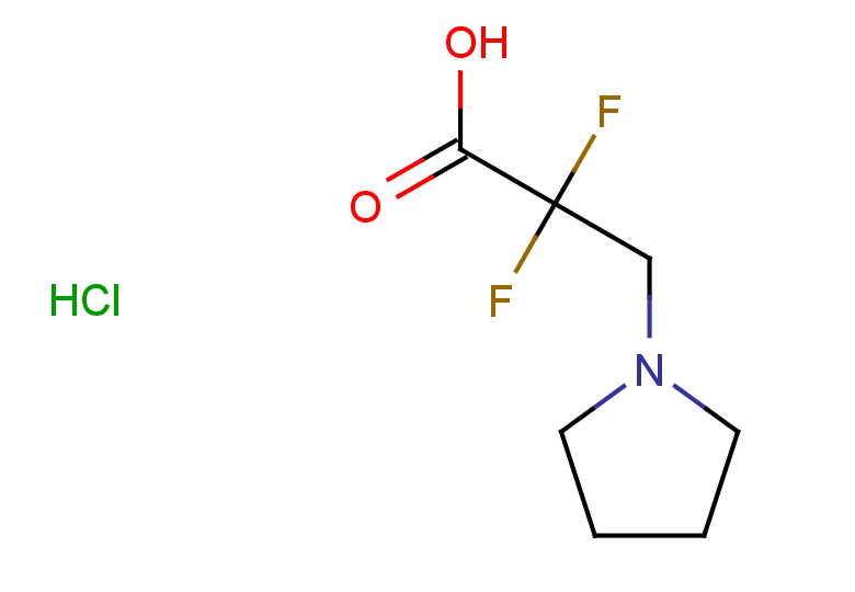 2,2-difluoro-3-(pyrrolidin-1-yl)propanoic acid hydrochloride