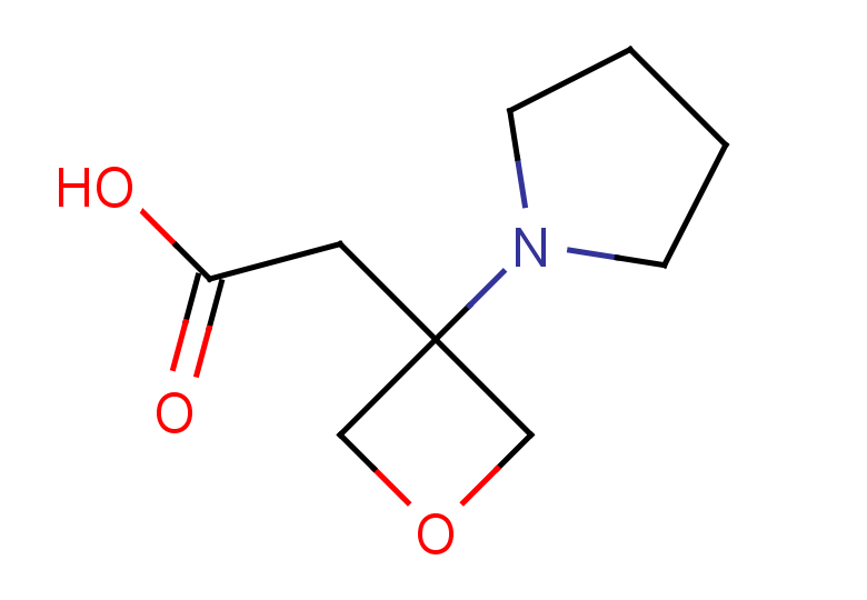 2-[3-(pyrrolidin-1-yl)oxetan-3-yl]acetic acid