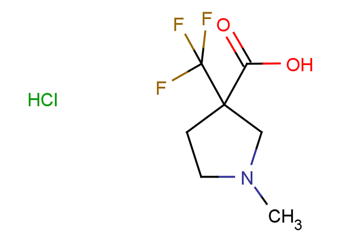1-methyl-3-(trifluoromethyl)pyrrolidine-3-carboxylic acid hydrochloride