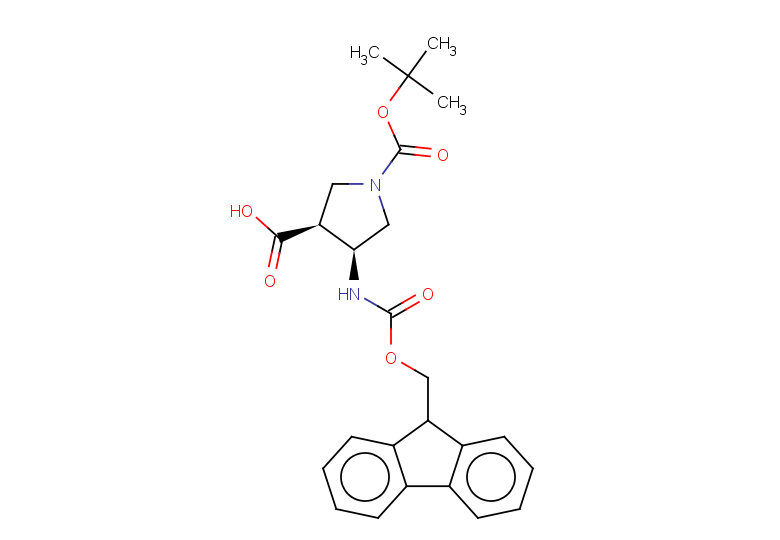 (3S,4S)-1-[(tert-butoxy)carbonyl]-4-{[(9H-fluoren-9-ylmethoxy)carbonyl]amino}pyrrolidine-3-carboxylic acid