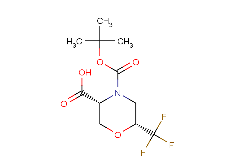 rac-(3R,6R)-4-[(tert-butoxy)carbonyl]-6-(trifluoromethyl)morpholine-3-carboxylic acid, cis