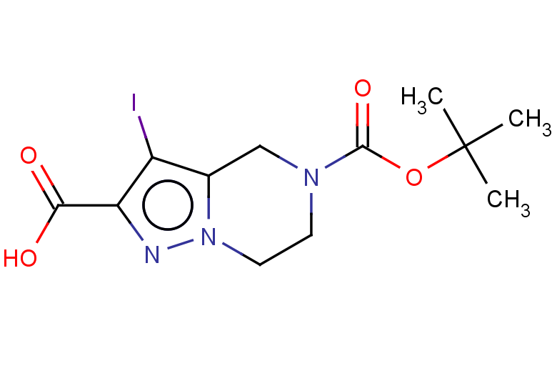 5-[(tert-butoxy)carbonyl]-3-iodo-4H,5H,6H,7H-pyrazolo[1,5-a]pyrazine-2-carboxylic acid