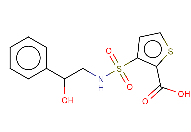 3-[(2-hydroxy-2-phenylethyl)sulfamoyl]thiophene-2-carboxylic acid