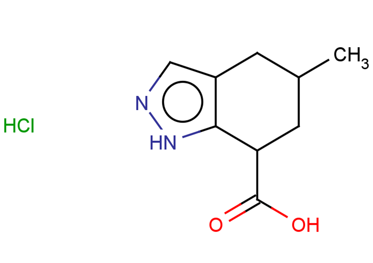 5-methyl-4,5,6,7-tetrahydro-1H-indazole-7-carboxylic acid hydrochloride, Mixture of diastereomers