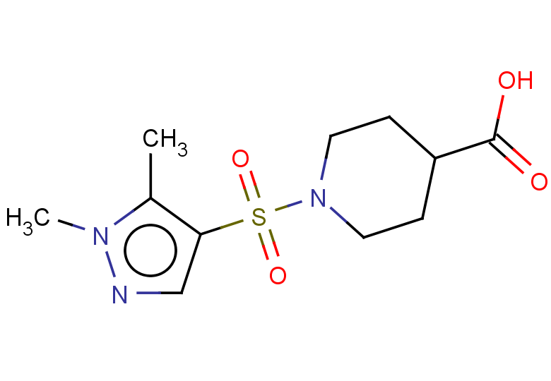 1-[(1,5-dimethyl-1H-pyrazol-4-yl)sulfonyl]piperidine-4-carboxylic acid