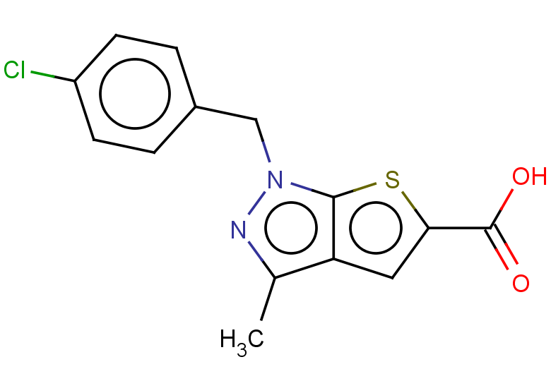 1-[(4-chlorophenyl)methyl]-3-methyl-1H-thieno[2,3-c]pyrazole-5-carboxylic acid