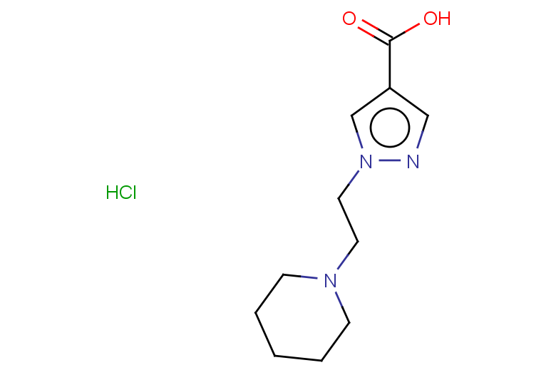 1-[2-(piperidin-1-yl)ethyl]-1H-pyrazole-4-carboxylic acid hydrochloride