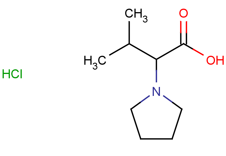 3-methyl-2-(pyrrolidin-1-yl)butanoic acid hydrochloride