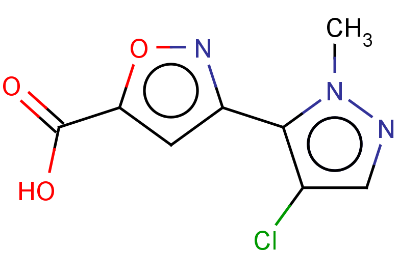 3-(4-chloro-1-methyl-1H-pyrazol-5-yl)-1,2-oxazole-5-carboxylic acid