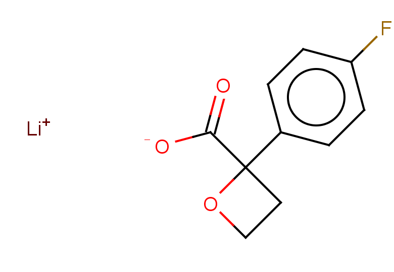 lithium(1+) ion 2-(4-fluorophenyl)oxetane-2-carboxylate