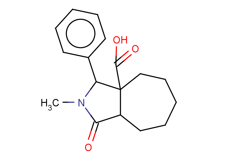 2-methyl-1-oxo-3-phenyl-decahydrocyclohepta[c]pyrrole-3a-carboxylic acid