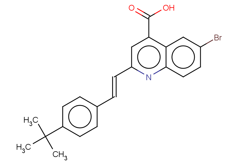 6-bromo-2-[(E)-2-(4-tert-butylphenyl)ethenyl]quinoline-4-carboxylic acid