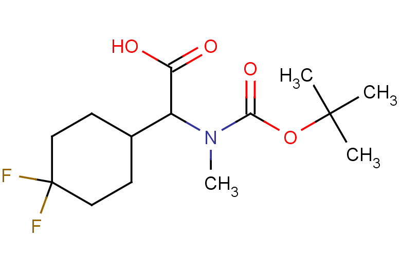 2-{[(tert-butoxy)carbonyl](methyl)amino}-2-(4,4-difluorocyclohexyl)acetic acid