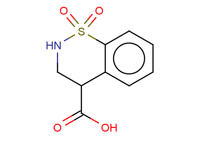 1,1-dioxo-3,4-dihydro-2H-1$l^{6},2-benzothiazine-4-carboxylic acid