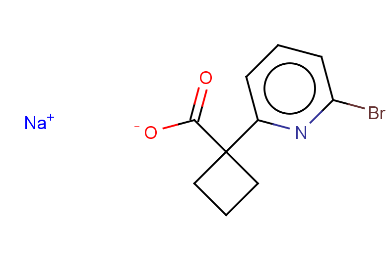 sodium 1-(6-bromopyridin-2-yl)cyclobutane-1-carboxylate